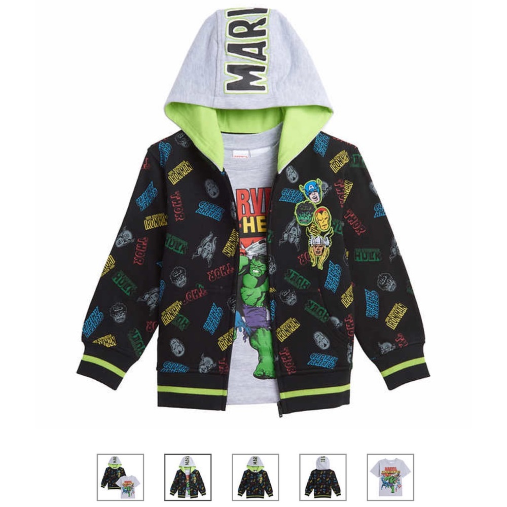 NWT 🏷✨ Size 4T Marvel Kids’ Hoodie & Tee Set